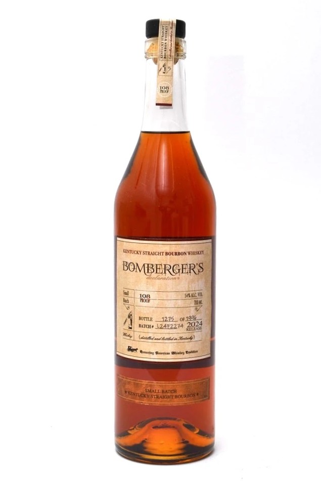 Bomberger's Declaration Straight Bourbon Whiskey 2024 Release