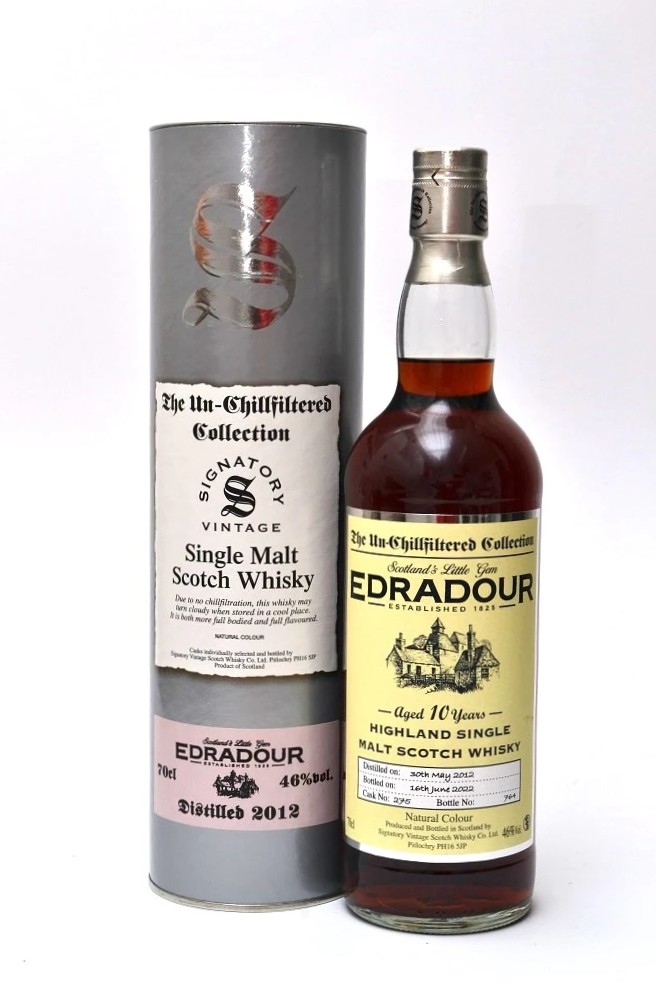 Edradour 10 years Signatory Vintage "The Un-Chillfiltered Collection"