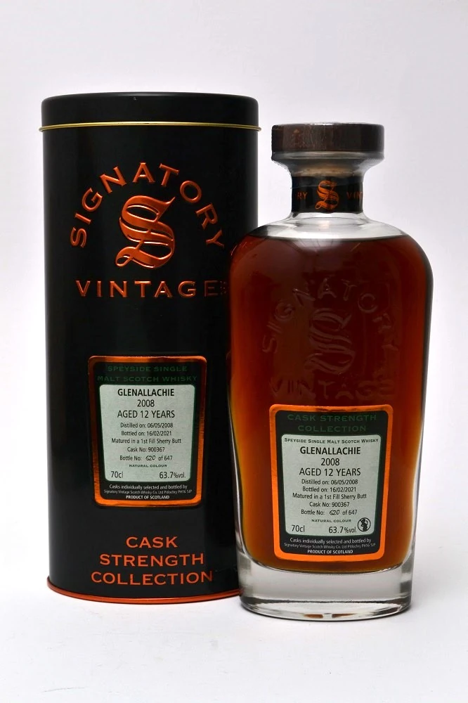 Glenallachie 2008 Signatory Vintage Cask Strength Collection