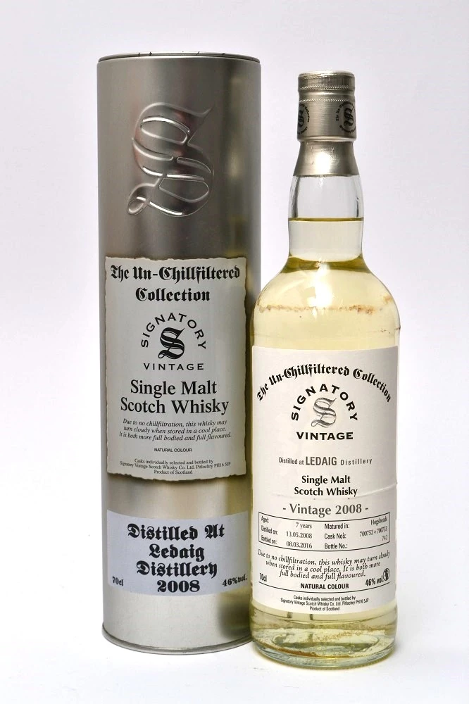 Ledaig 7 years Signatory Vintage "The Un-Chillfiltered Collection"